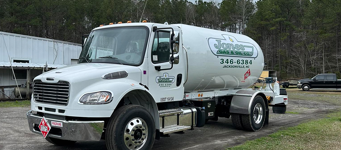 Jones Propane delivery truck