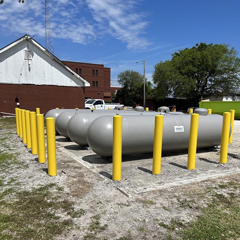 Jones Propane propane tank installation